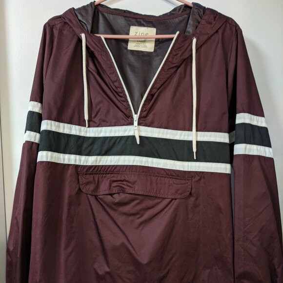 Burgundy pullover windbreaker - Picture 1 of 4